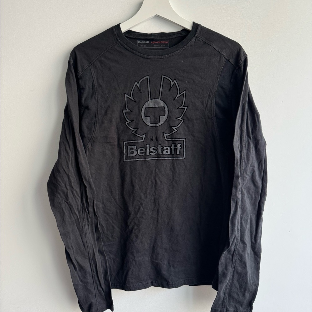Belstaff Charcoal Long Sleeve Men's Tee